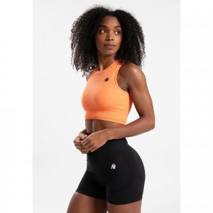 Olivia Bezszwowe Crop Top - Peach