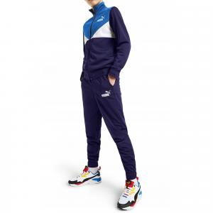 Dres komplet dresowy dziecięcy dla chłopca Puma Colorblock niebieski