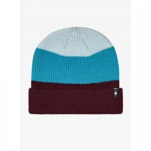 Czapka zimowa Smartwool Cantar Colorblock Beanie - eggplant plaid