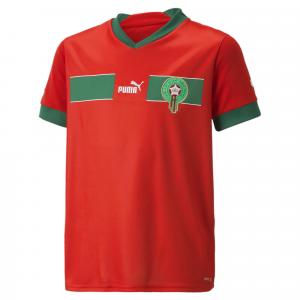 Młodzieżowa replika koszulki domowej Maroko 22/23 PUMA Red Power Green