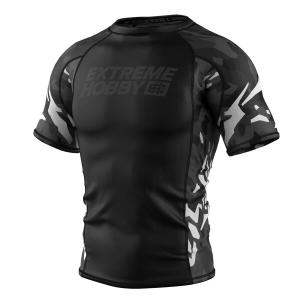 Koszulka Męska na siłownię rashguard MMA EXTREME HOBBY BLACK PANTHER