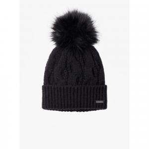 Czapka zimowa damska Columbia Boundless Days Cable Knit Pom Beanie - black