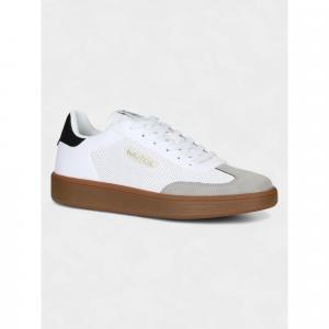 Sneakersy męskie Nautica ACE LTH-SD WHITE-BLACK