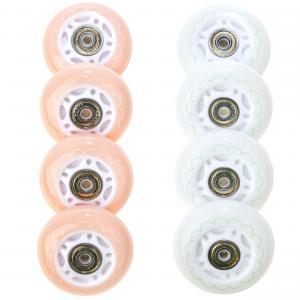 8x Świecące kółka LED do rolek Raven Mireia 64mm PU