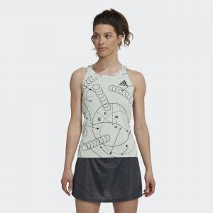 Damski klub tenisowy graficzny tank top adidas
