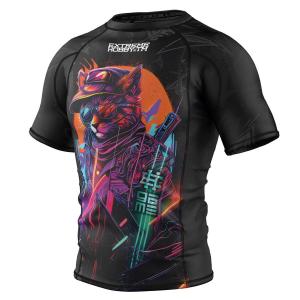 Koszulka Męska na siłownię rashguard MMA EXTREME HOBBY CYBER ANIMALS