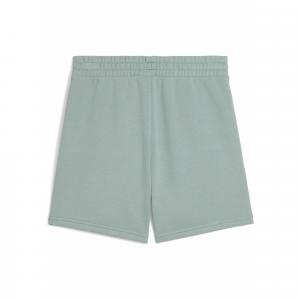 Damskie szorty z wysokim stanem i małym logo No.1 ESS 5'' PUMA Green Moon