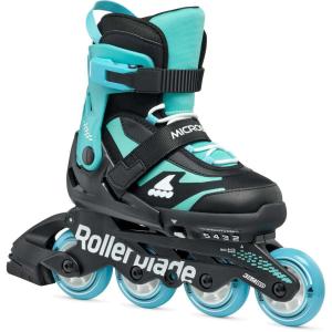 Rolki Rollerblade Microblade Black Light Blue Fitness Rekreacja Dla dzieci