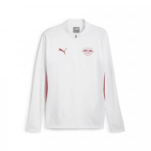 Męska bluza treningowa z zamkiem 1/4 RB Leipzig PUMA White Club Red