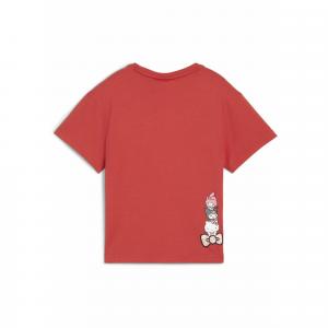 Dziecięca luźna koszulka PUMA x HELLO KITTY AND FRIENDS z grafiką PUMA Red Fire