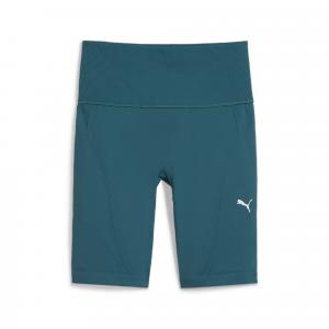 DAMSKIE, ROWEROWE SPODENKI BEZSZWOWE Z WYSOKIM STANEM SHAPELUXE PUMA Cold Green