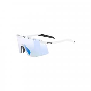Okulary rowerowe Uvex Pace Stage V - white matt/mirror blue