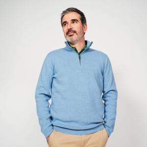 Sweter do golfa męski MW500 z półgolfem