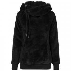 Długa Bluza Z Kapturem Damska Teddy Fleece