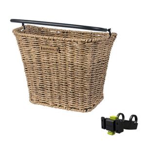 Kosz Rowerowy Bremen Rattan Look Z Uchwytem Na Kierownicę Kf 27 X 35 X 29 Cm