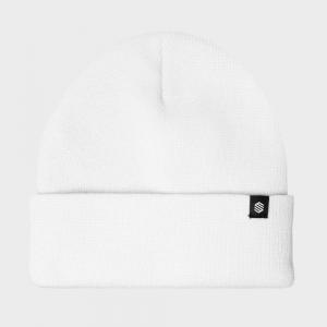 Mężczyzna i kobieta Sporty zimowe Zimowa czapka beanie Snowflake White Biały