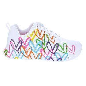 Buty sneakersy sportowe damskie Skechers Uno Lite białe wygodne