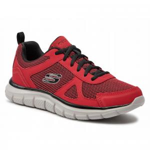 Buty męskie Skechers TRACK BUCOLO 52630-RDBK niskie sportowe czerwone 41,5