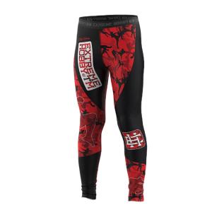 Legginsy sportowe dziecięce EXTREME HOBBY RED WARRIOR