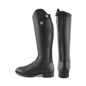 Buty jeździeckie ze skóry syntetycznej z zamkiem błyskawicznym z tyłu