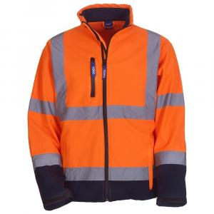 Kurtka Ochronna Soft Shell Dla Dorosłych Unisex Band & Brace HiVis