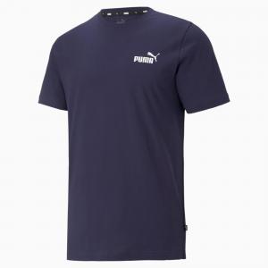 Męska koszulka Essentials z małym logo PUMA Peacoat Blue