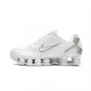 Buty sportowe męskie Nike SHOX TL Metallic Silver białe - AV3595-100