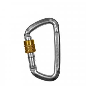 Karabinek Climbing Technology D-Shape Steel CF SG - zinc plated