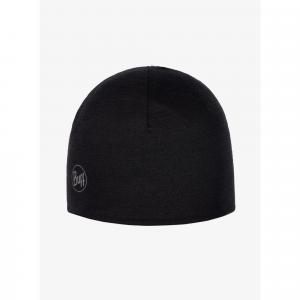 Czapka dziecięca Buff Lightweight Merino Wool Reversible Hat - black