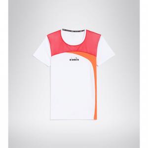 Koszulka do tenisa z krótkim rekawem damska Diadora L. SS T-SHIRT optical white