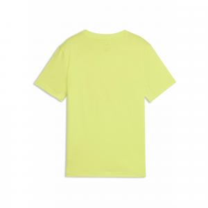 Młodzieżowa koszulka Active Sports z grafiką PUMA Lemon Sherbert Yellow
