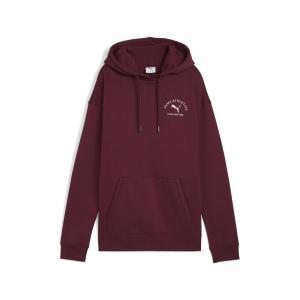 Damska bluza z kapturem PUMA Class o luźnym kroju PUMA Ruby Shimmer Red