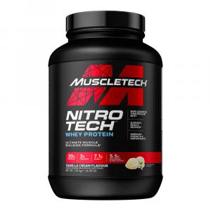 Mieszanka Białek MUSCLE TECH Nitro Tech Whey Protein - 1810g Budowa Sylwetki