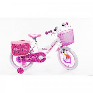 SCH Pink Love 16” rower dziewczęcy z akcesoriami