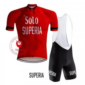 Camisola de ciclismo retro Solo Superia - RedTed