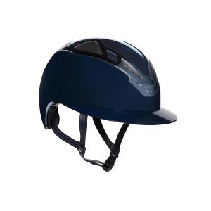 Kask damski apex chrome niebieski granatowy błyszczący