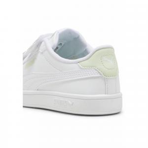 Dziecięce sneakersy PUMA Smash 3.0 Badges PUMA White Green Illusion