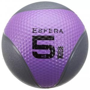 Piłka lekarska Trendy Esfera Premium gumowa 5 kg fioletowa