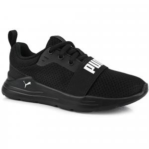 Dziecięce buty sportowe sneakersy lekkie czarne PUMA WIRED RUN PS
