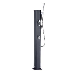 Prysznic ogrodowy solar Jolly Go 20L z obrotowym podkładem - Aluminium - 120 cm