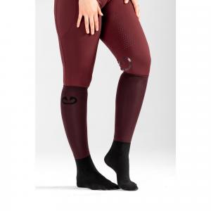 Legginsy jeździeckie dziecięce bordowe Equus Brand