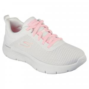 Damskie GO WALK FLEX ALANI Sneakersy Biały różowy