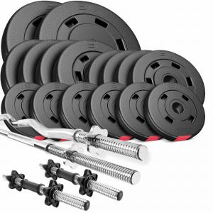 Zestaw obciążeń kompozytowych sztanga Hop-Sport Premium 75kg