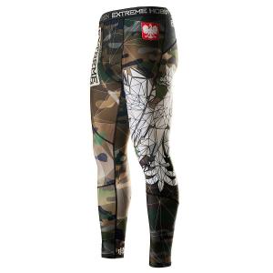 Legginsy sportowe męskie POLSKA camo