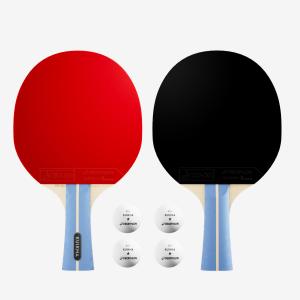 Zestaw 2 rakietek do tenisa stołowego Pongori TTR 100 3* ITTF szkoła + piłki