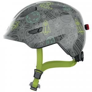 ABUS Dziecięcy kask rekreacyjny „Smiley 3.0 LED” szary space