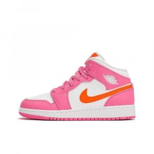 Buty do chodzenia dla dorosłych Air Jordan 1 Mid Pinksicle Safety Orange