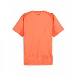 Męska autentyczna koszulka KIDSUPER × MANCHESTER CITY PUMA Neon Sun Black Orange