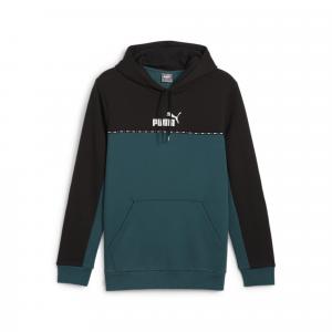 Męska bluza z kapturem Essentials Block Tape PUMA Cold Green