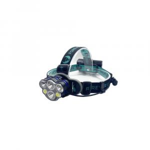 Latarka czołowa LED Ultra T6 2x 10W + XP-E 2x 3W 500lm 2x 18650 1200mAh Li-Ion